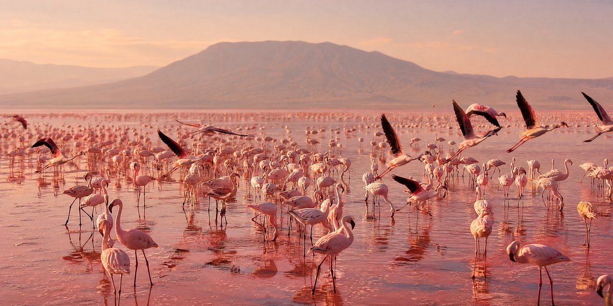 Sanctuaire des flamants roses : pourquoi le lac Natron est crucial pour les flamants nains