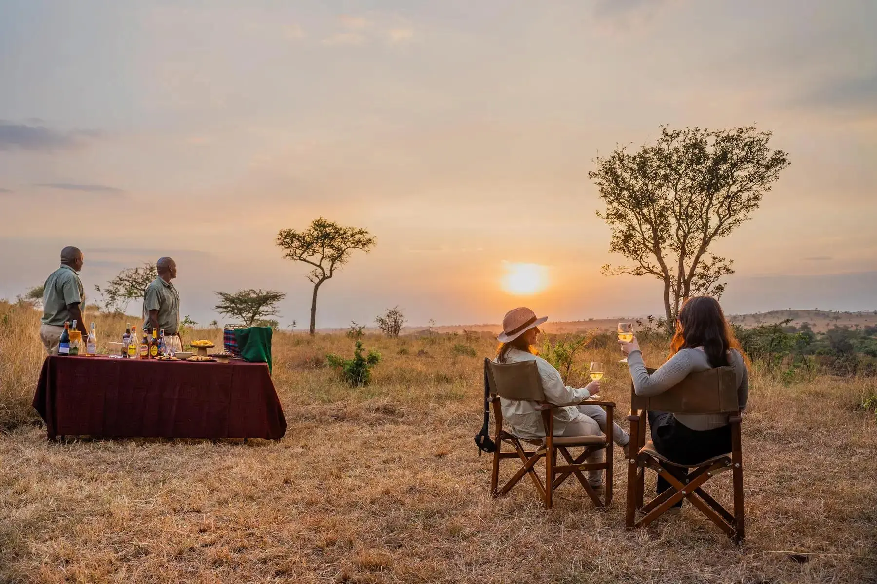 Sundowners over the plains