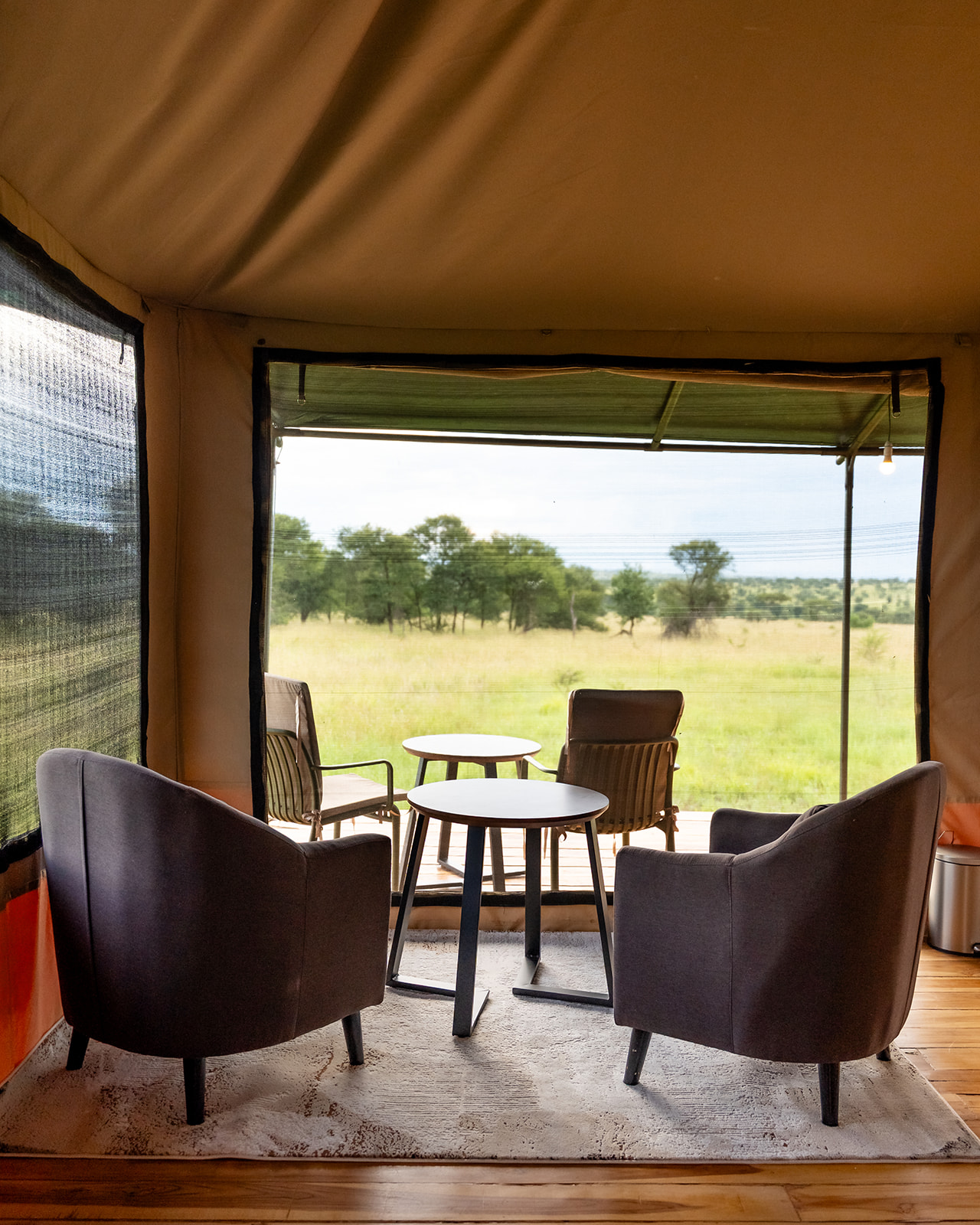 En-suite bathroom in a Nakupenda tent